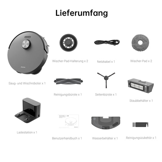 Dreame L10s Pro Robot Vacuum, rotierende Wischpads & App Steuerung