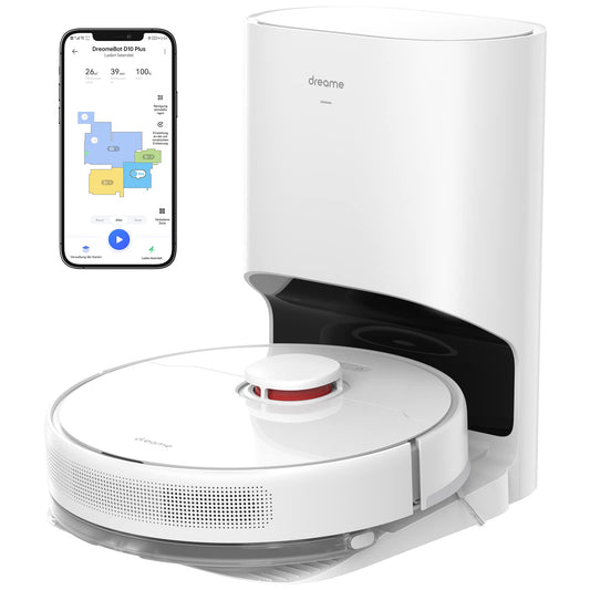 Dreame D10 Plus Robot Vacuum, automatische Staubentleerung Weiß